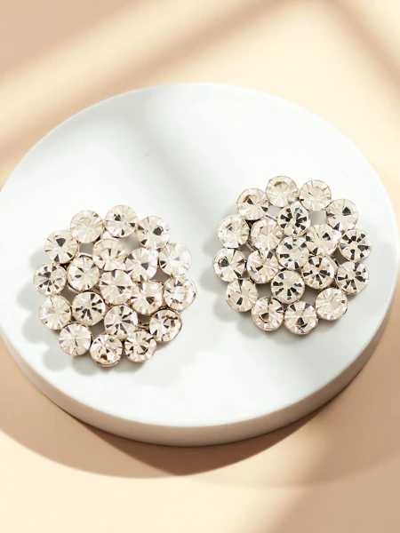 Royalfashion Moteriški klipsiniai auskarai su cirkoniais