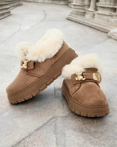 Royalfashion Женские короткие сапоги a'la snow boots Dobis