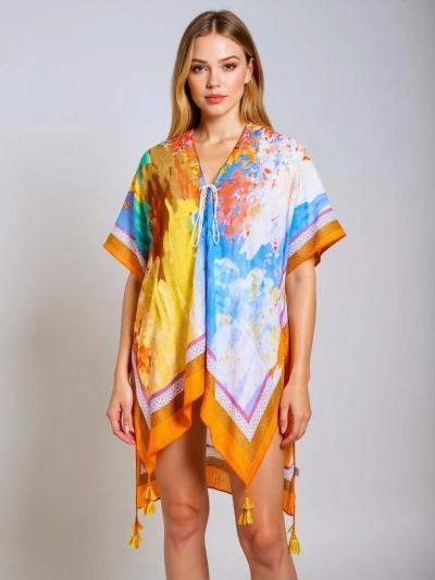 Красочное Парео Callista от Royalfashion – Легкое Пляжное Платье до колен
