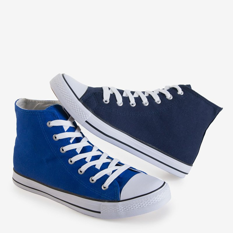 Tamsiai mėlyni vyriški aukštakulniai „Skarle“ sportbačiai-Avalynė