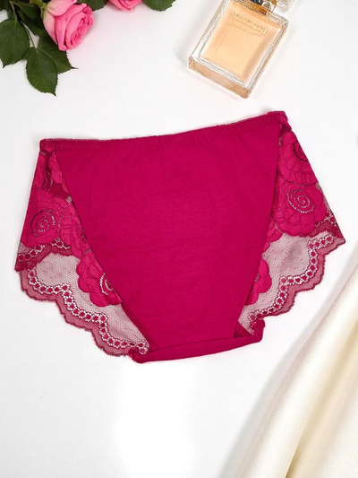 Royalfashion Женские хлопковые трусы, бикини из хлопка с кружевом Lace Comfort