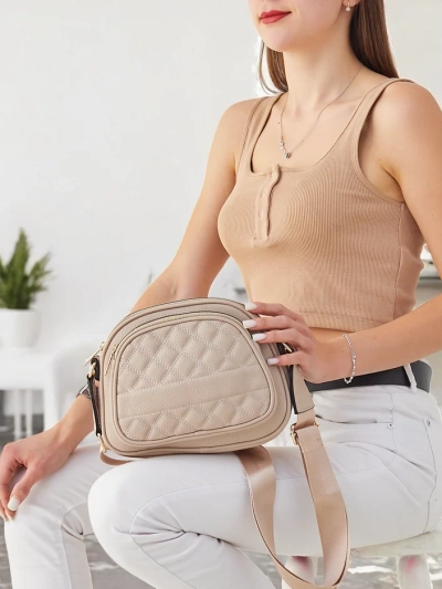 Royalfashion Oval mažas moterų krepšys, pagamintas iš ekoleather.