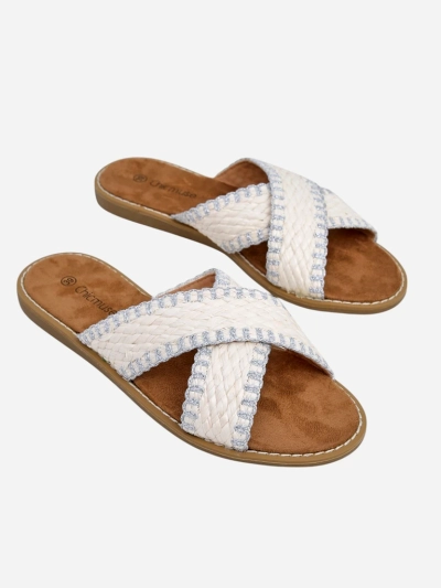 Royalfashion moterų sandalai su pintomis dirželis Bornes