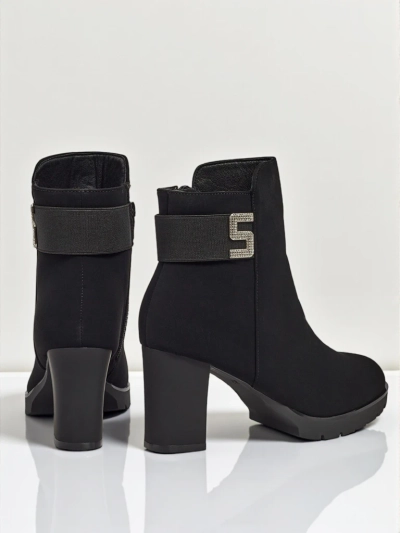 Moteriški eko odos aulinukai su storu kulnu Mireliq