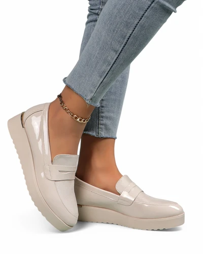 Royalfashion Moteriški patentiniai mokasinai Afidale