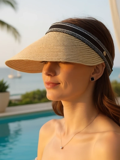 Royalfashion Соломенный козырёк Sunny Weave