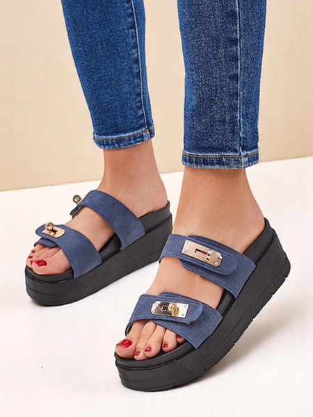 Royalfashion moteriškos platforminės basutės su sagtimis "Dalia"