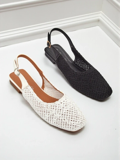 Royalfashion Atviros kulno moteriški sandalai Breeze Woven