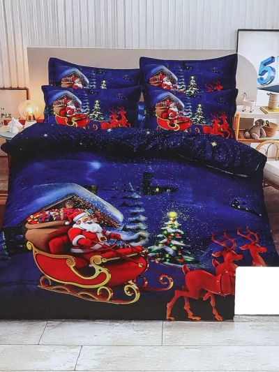 Royalfashion Kalėdų patalynės komplektas 160x200 pilnas 3 DETALIŲ