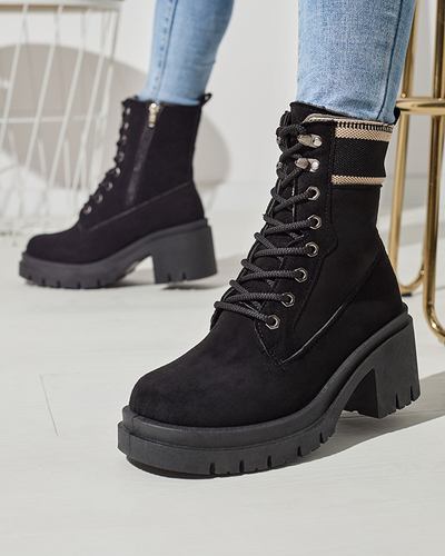 Juodi stiletto trapper batai Koidoo- Obuwie