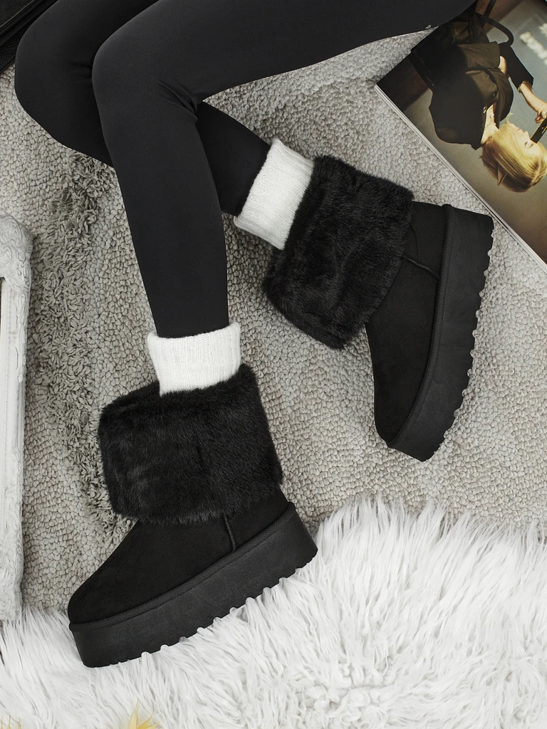 Ботинки a'la снегоходы женские с мехом Irelle