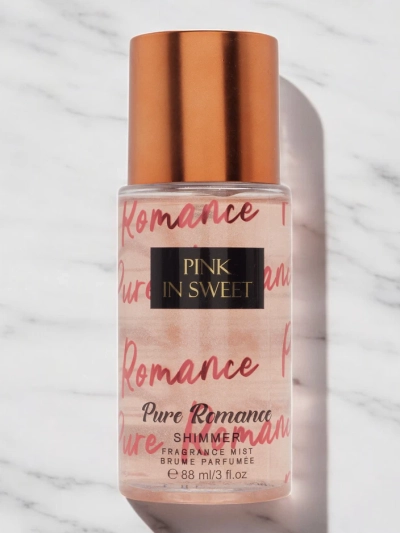 Rožinė Sweet Body Mist su blizgučiais 88 ml