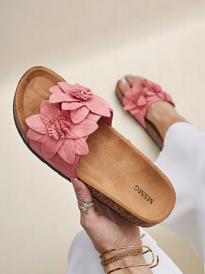 Royalfashion moteriški sandalai su gėlėmis Foules