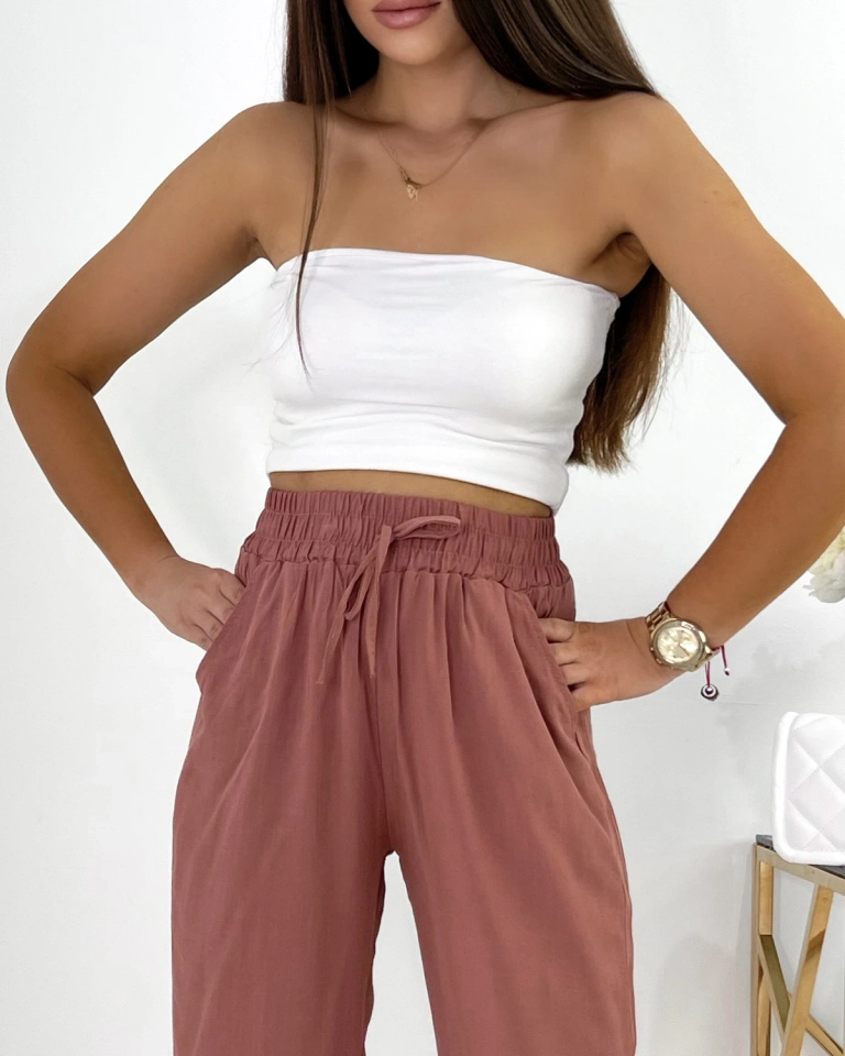 "Royalfashion" Rudi 3/4 ilgio moteriški medžiaginiai šortai