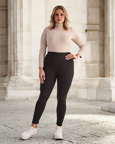 "Royalfashion" Moteriškos apšiltintos tregings kelnės PLUS SIZE