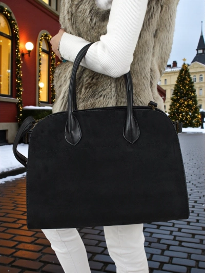 Moteriška pirkinių rankinė Dorelle iš eko zomšos