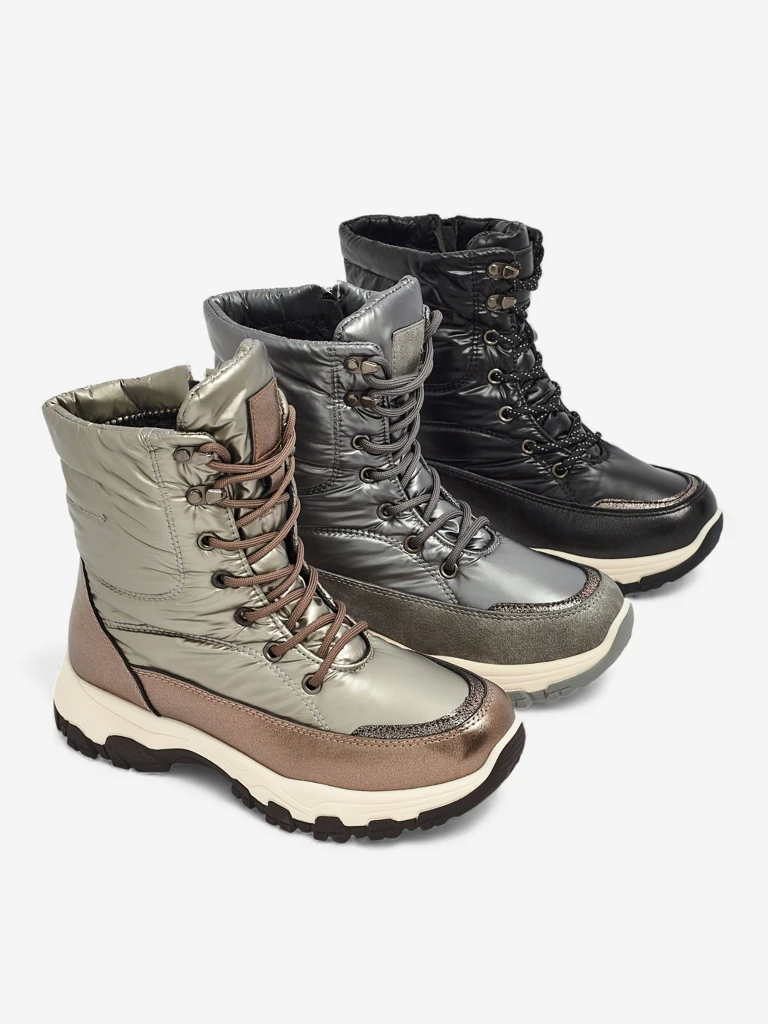 Moteriški aulinukai „Athena“ juodi, sintetiniai, patogūs žiemai