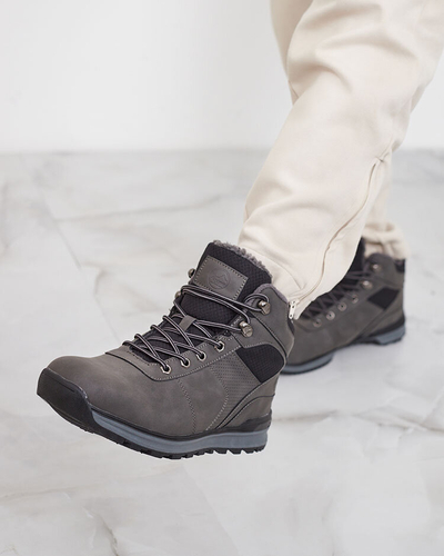 Royalfashion Серые мужские треккинговые ботинки Amefilix