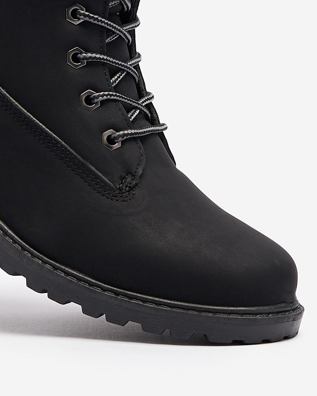 Juodi moteriški apšiltinti traperiai Fanhet- Footwear