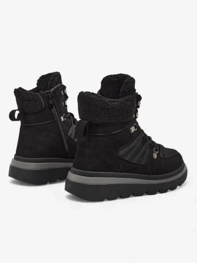 Moteriški aulinukai „Aurora“ juodi odiniai elegantiški rudeniui