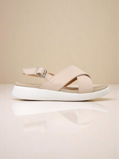 Royalfashion Women's Riva Star sandals on a thicker sole