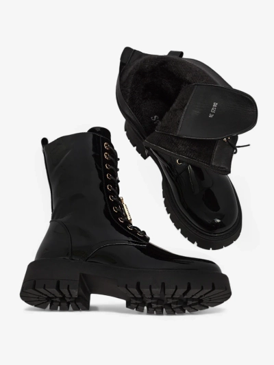 Moteriški aulinukai „Luna“ juodi odiniai elegantiški rudeniui