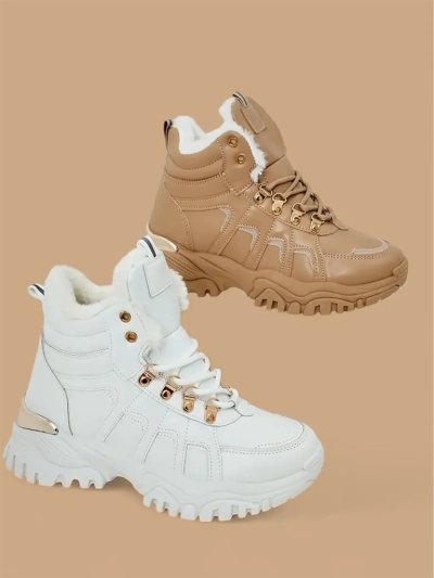 Karališkoji mada Moteriškos sportiniai batai su kailio pamušalu Megigna