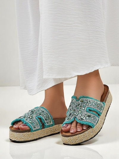 Royalfashion moteriškos sandalės su Candy Candy dekoracijomis