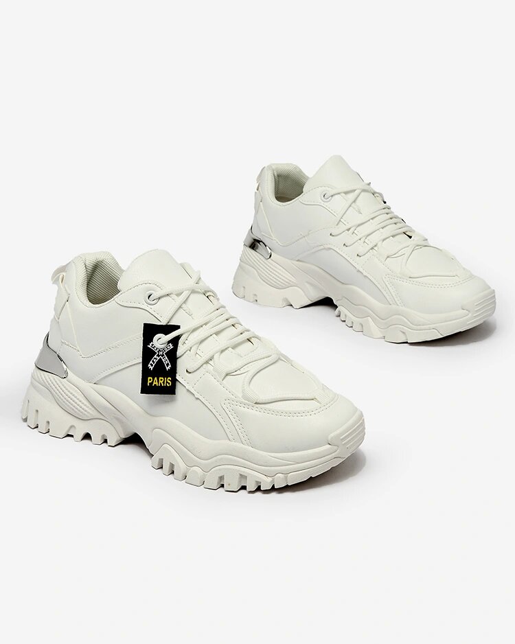 Royalfashion Balti moteriški sportiniai bateliai tvirtu padu Lejlika