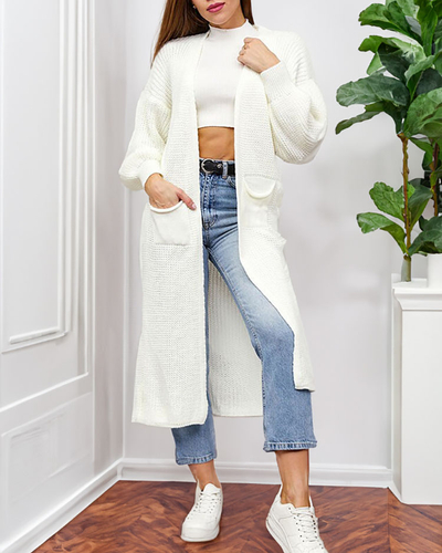 Женский свитер-покрывало Royalfashion Ecru