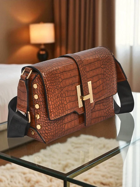 Royalfashion Shiny Small Faux Leather Purse Velia Crest - Straight Fire