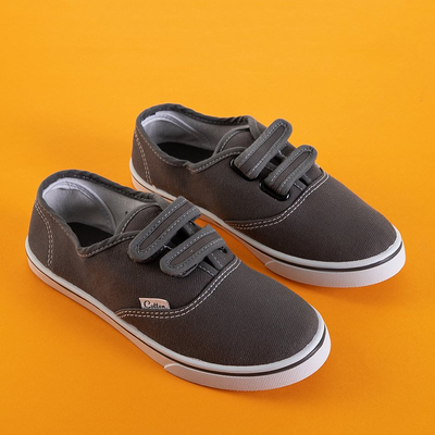 Темно-серые детские кеды Almir