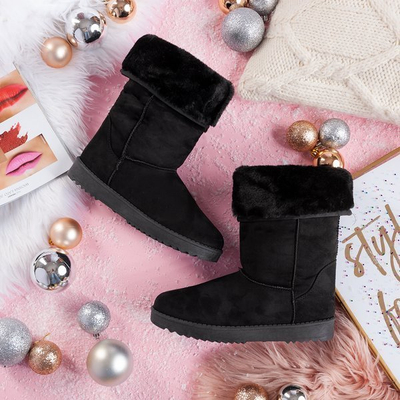 Черные зимние cапогина платформе Issy - Обувь