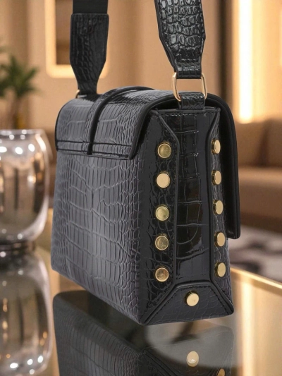 Royalfashion Błyszcząca mała torebeczka Nexa Vale z eko sk
rki