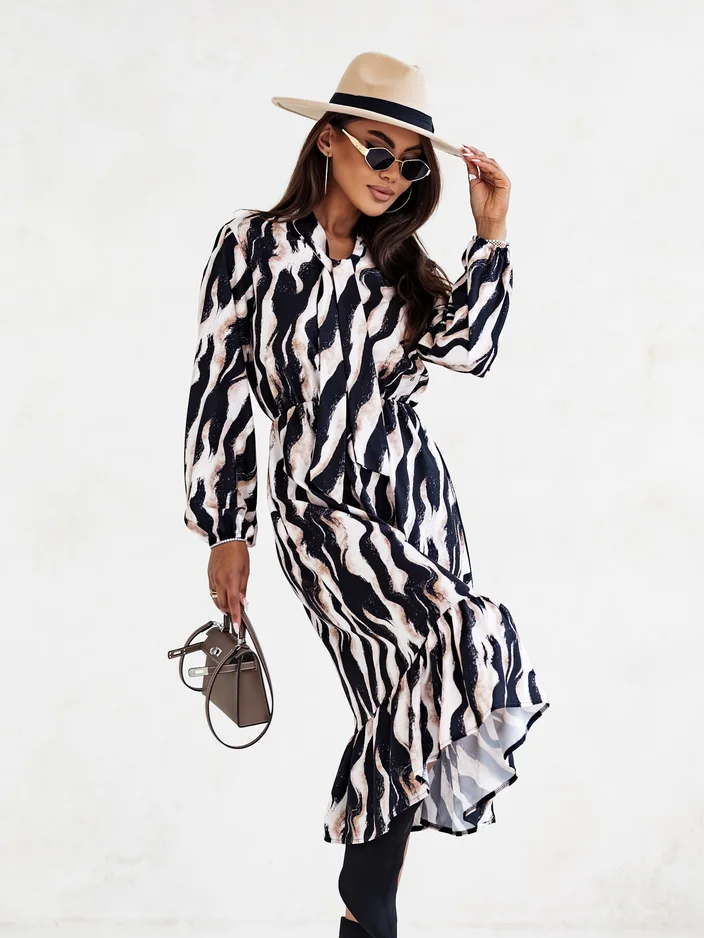 Женское миди платье Royalfashion с принтом