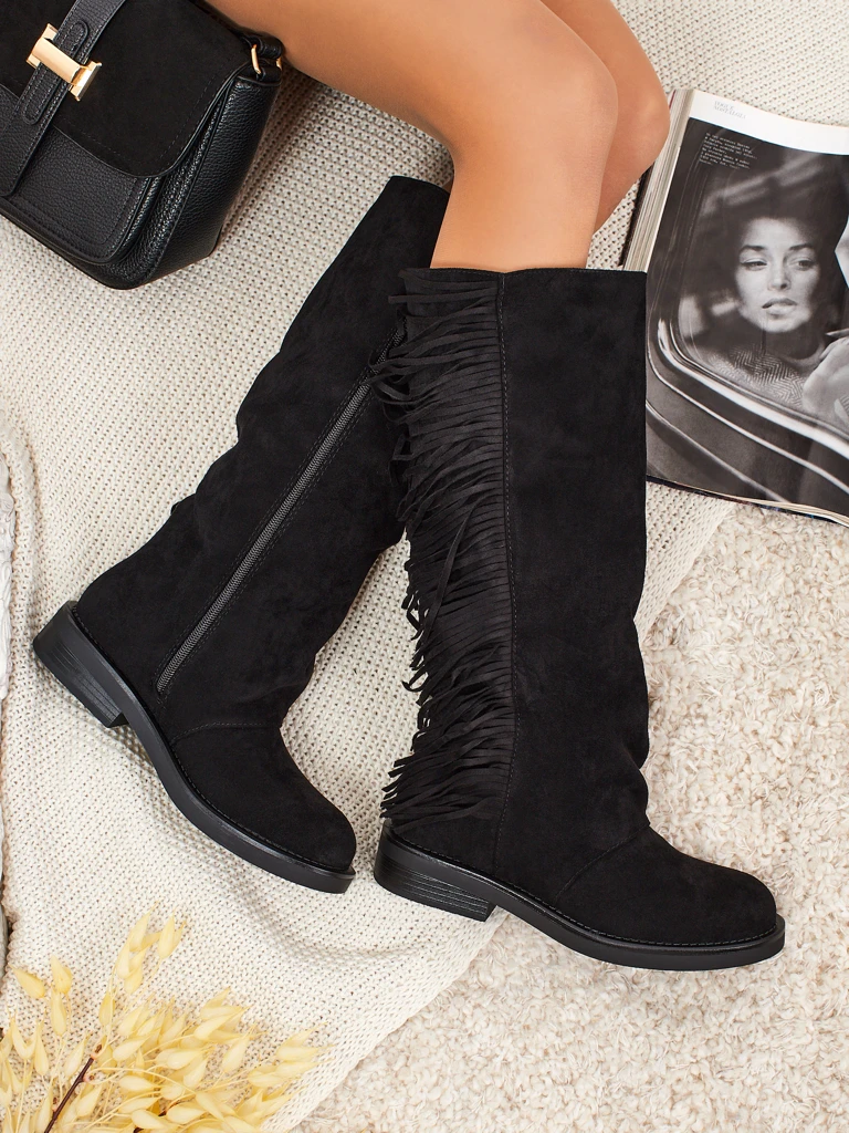 Moteriški eko zomšiniai auliniai batai su aulu Ravion