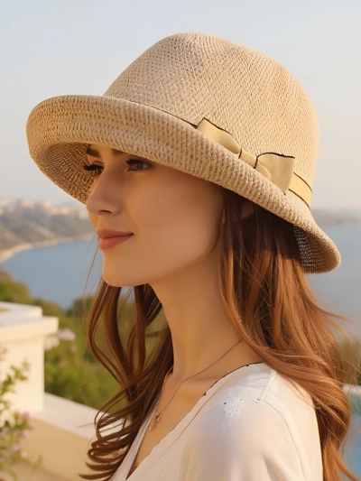 Royalfashion Женская шляпа с украшением в виде банта Summer Grace