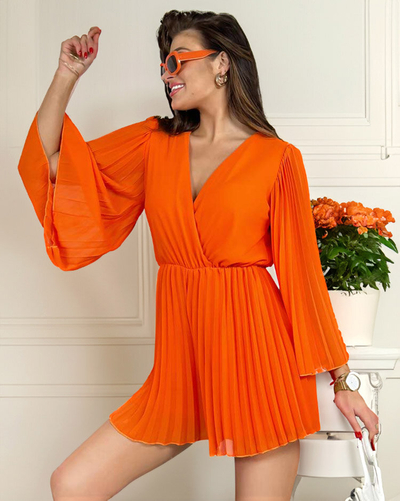 Royalfashion Женский плиссированный комбинезон