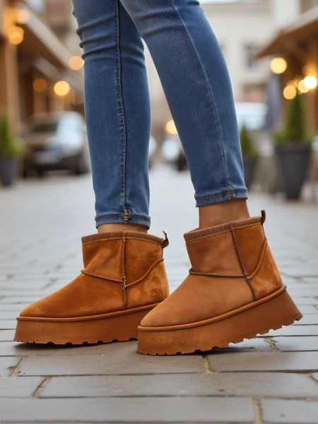 Royalfashion trumpas bateliai, primenantys moteriškus sniego batus Fortesse