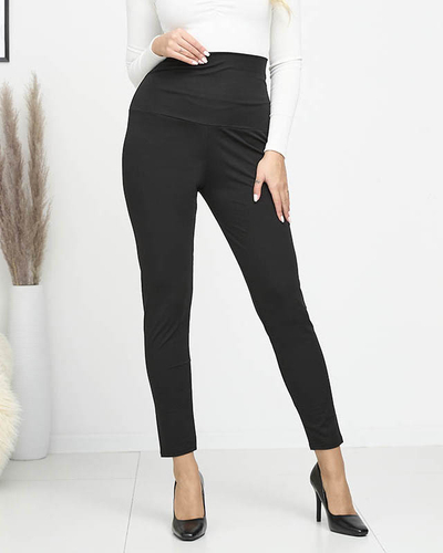 Черные женские моделирующие леггинсы PLUS SIZE- Одежда