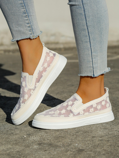 Мокасины Royalfashion для женщин из сетчатого материала с цветами Emzos