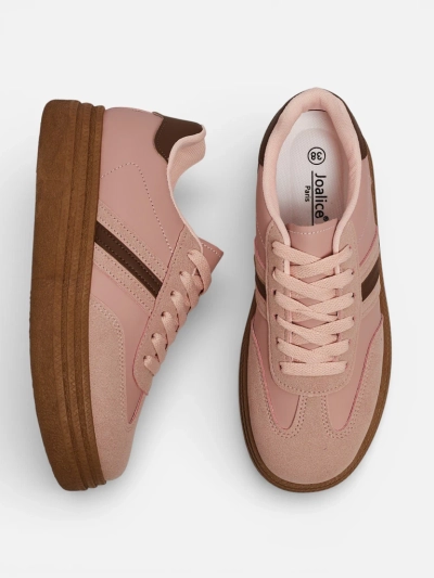 Moteriški sportbačiai „Flora“ rožiniai ekologiški sportiniai vasarai