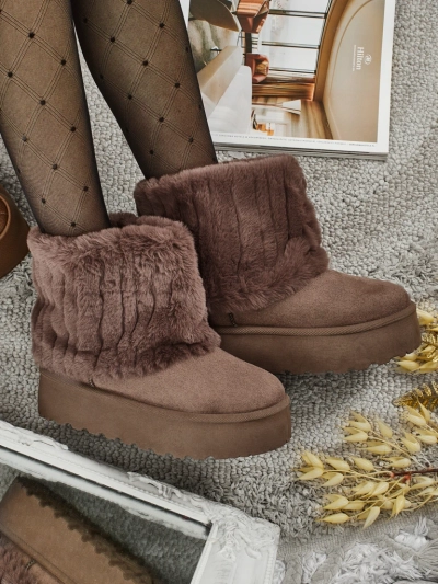 Moteriški a'la sniego batai su kailiuku Irelle