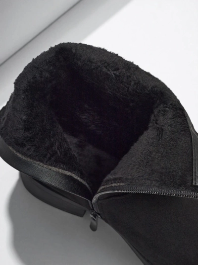 Высокие женские ботинки из эко-замши Norvia