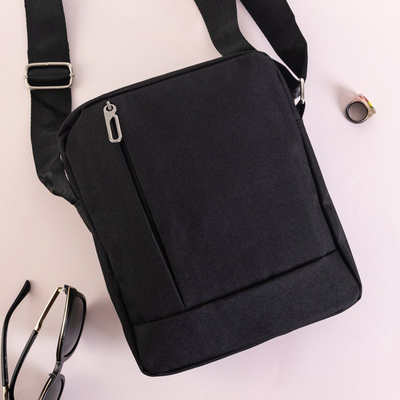 Juodas vyriškas pečių krepšys - Priedai