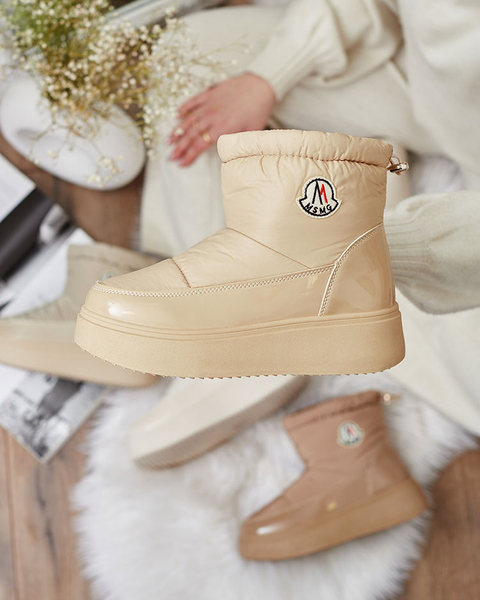 "Royalfashion" Smėlio spalvos moteriški sniego batai "Ademra"