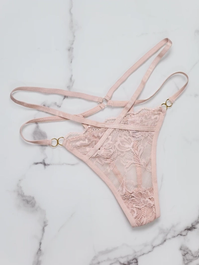 Трусы-стринги Royalfashion для женщин с кружевом