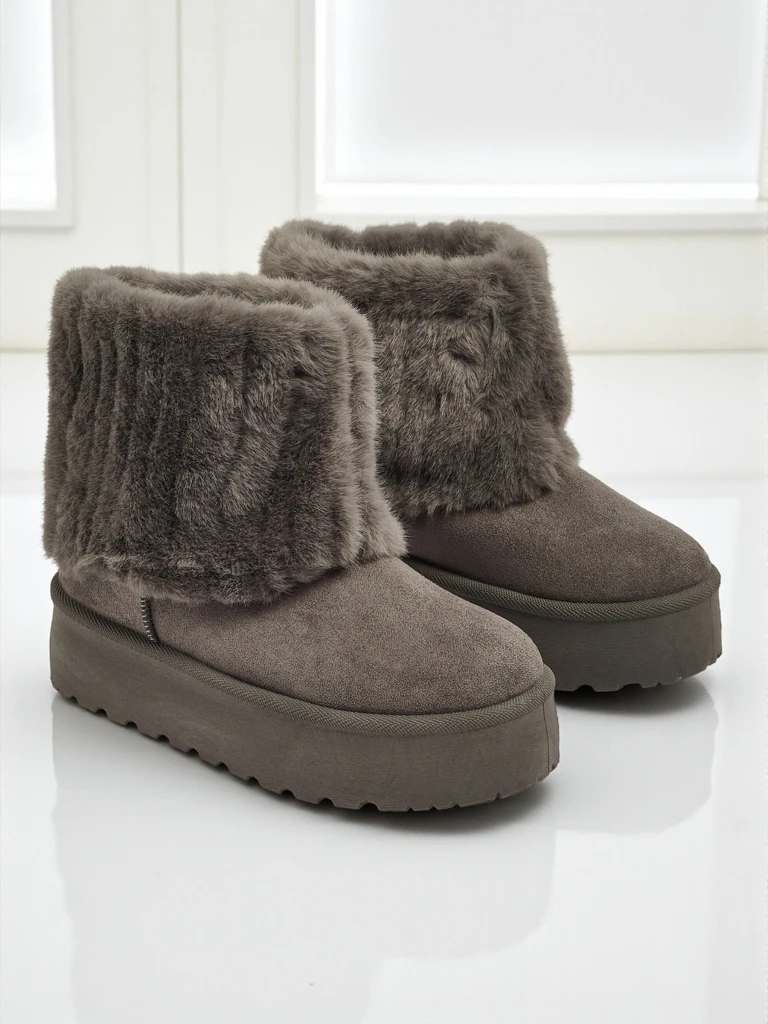 Ботинки a'la снегоходы женские с мехом Irelle