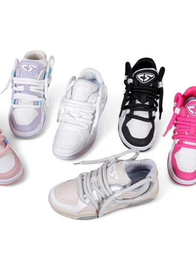 Кроссовки Royalfashion женские спортивные с декоративными шнурками Clesiv