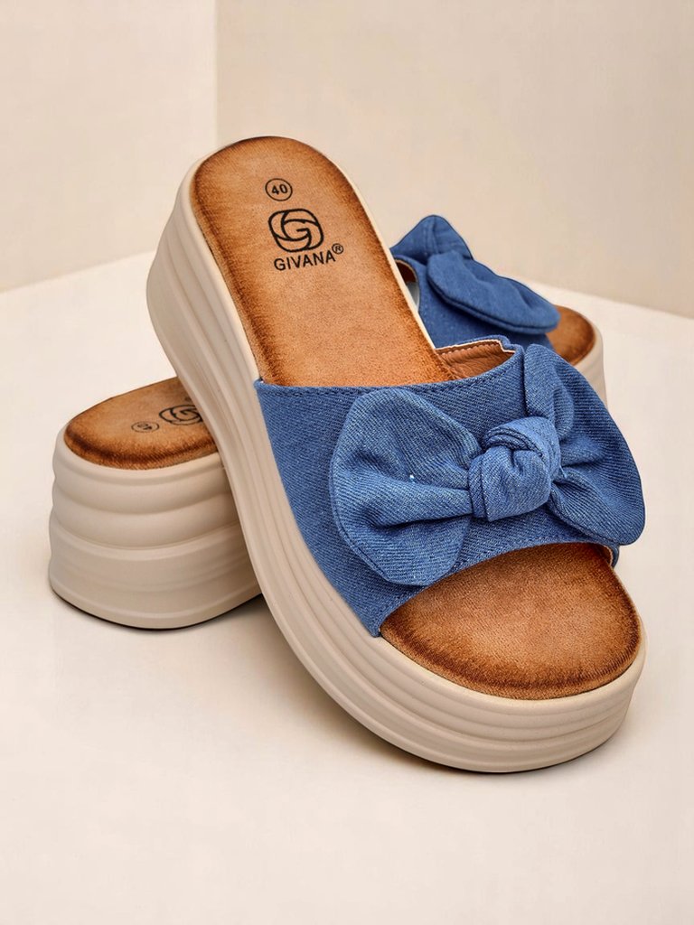 Royalfashion moteriškos platforminės šlepetės Givan